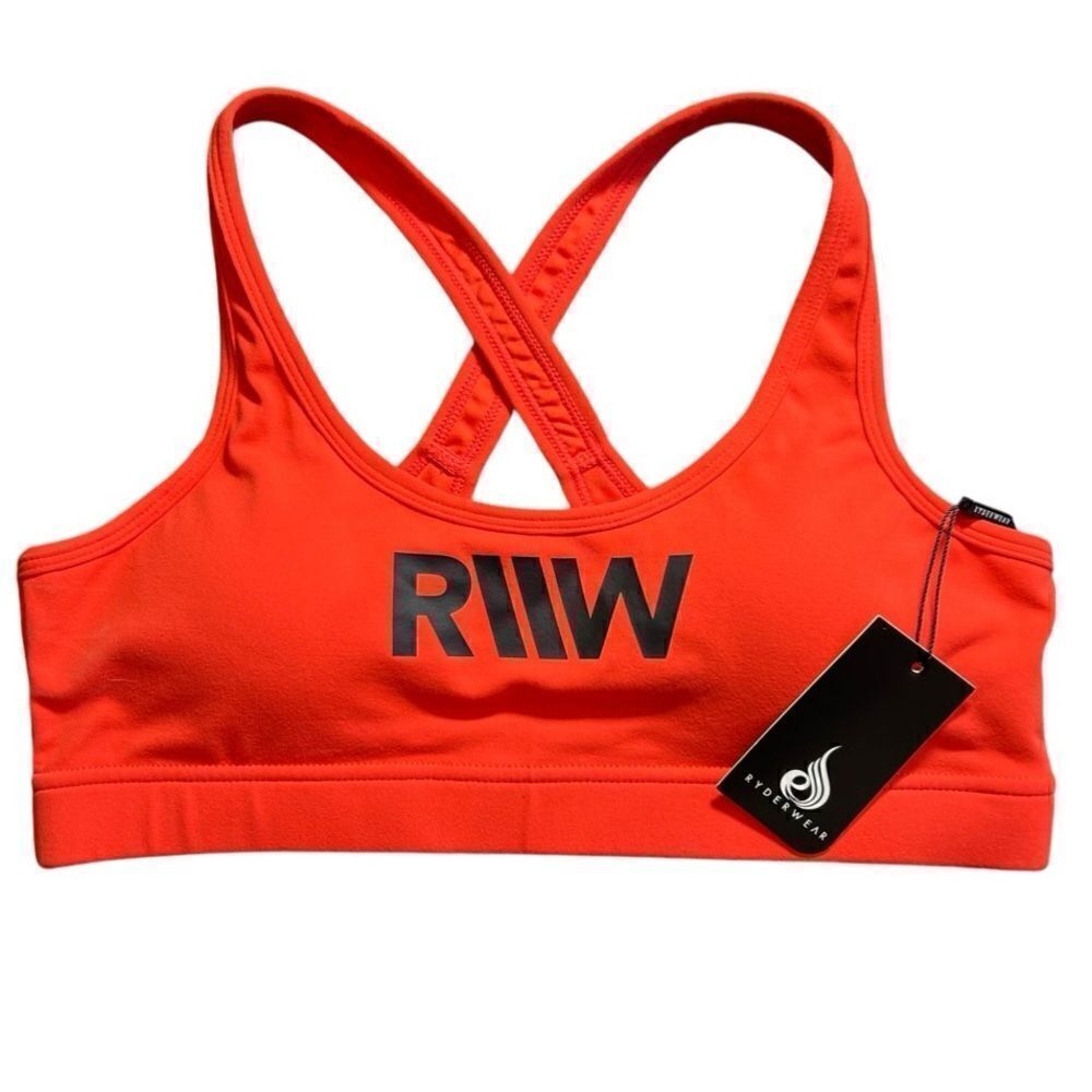 Ryder wear sports bra tangerine orange high impact size large